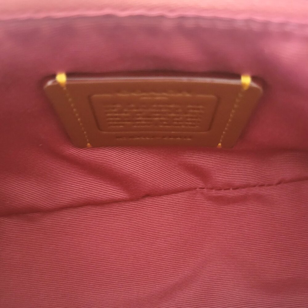 Coach CDB12 Ashton Mini Shoulder Bag Crossbody Handbag Pink Suede - Picture 7 of 7